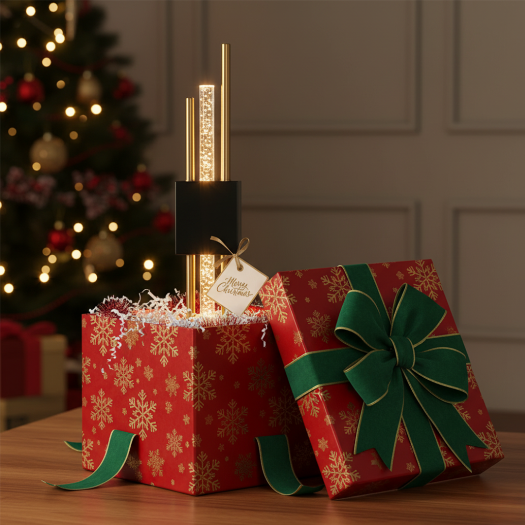 Ambio Wireless Sconce • Black / Gold