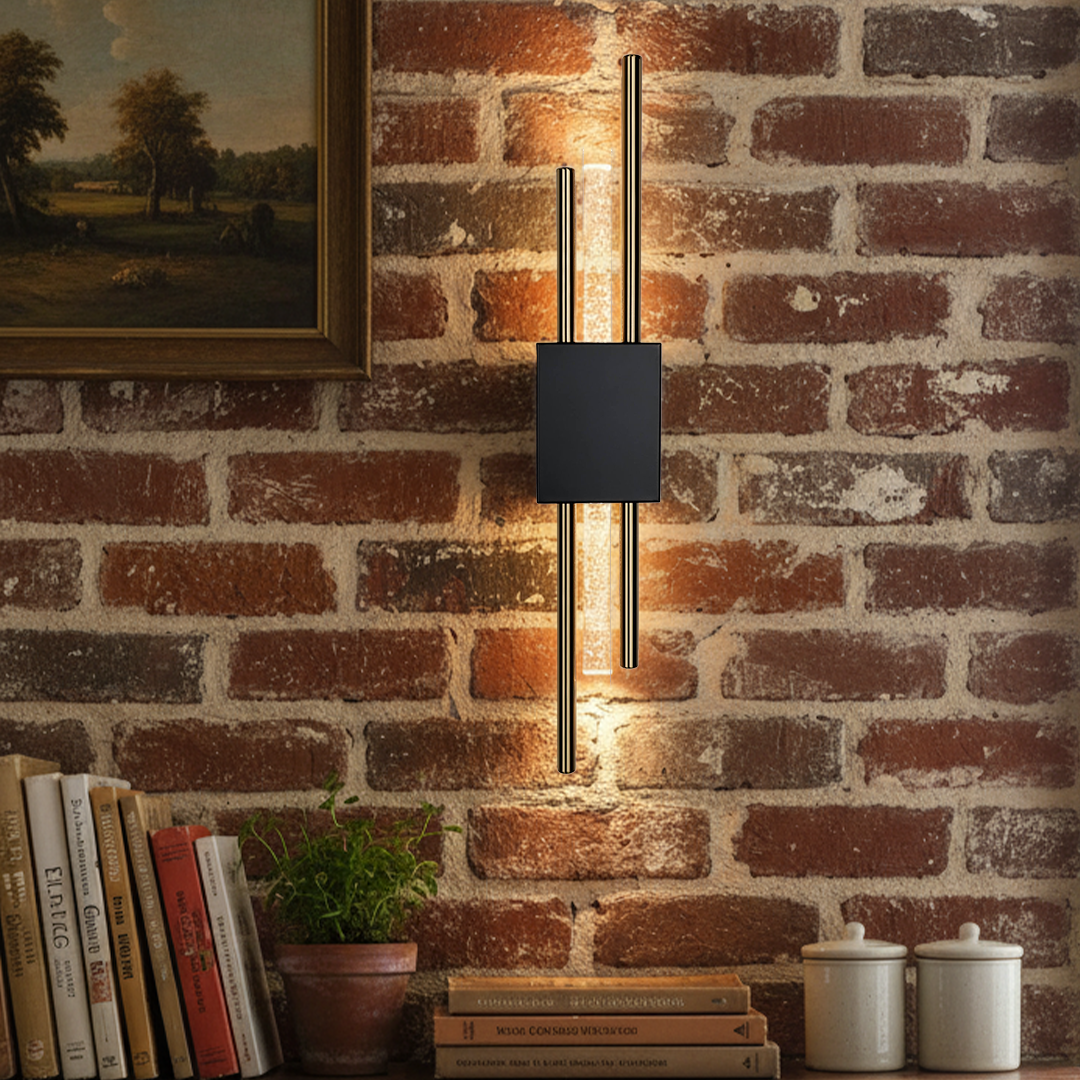 Ambio Wireless Sconce • Black / Gold