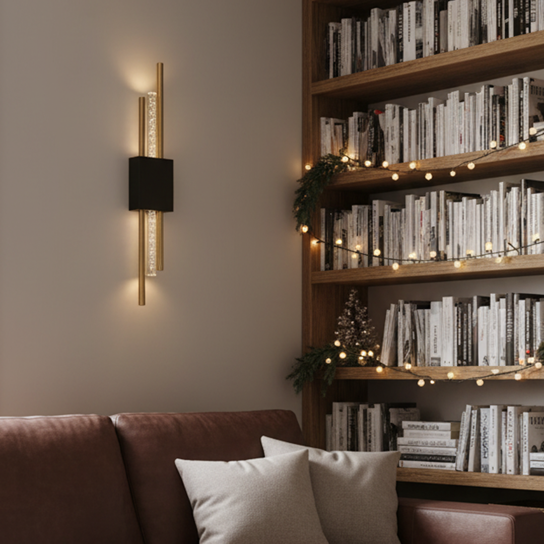 Ambio Wireless Sconce • Black / Gold