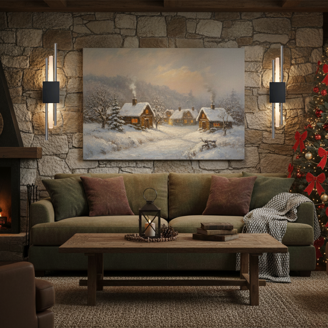 Ambio Wireless Sconce • Black / Silver