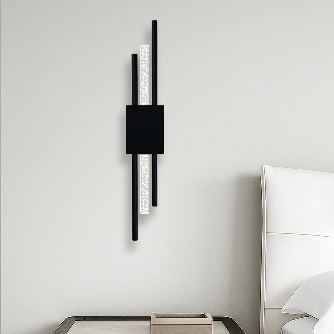 Glitch Battery Sconce – Black
