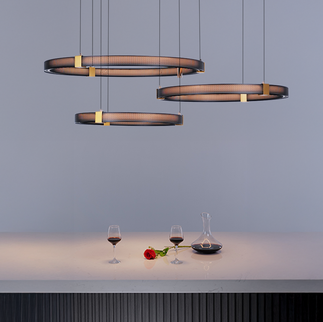 Matrix Ring Chandelier