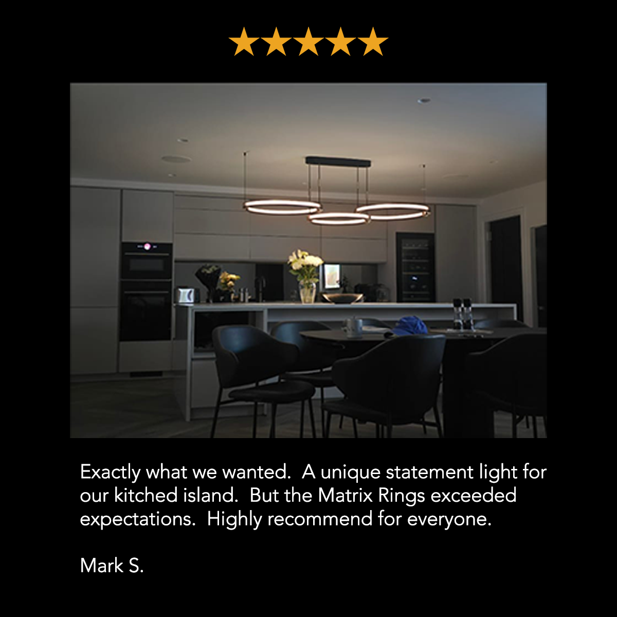 Matrix Ring Chandelier