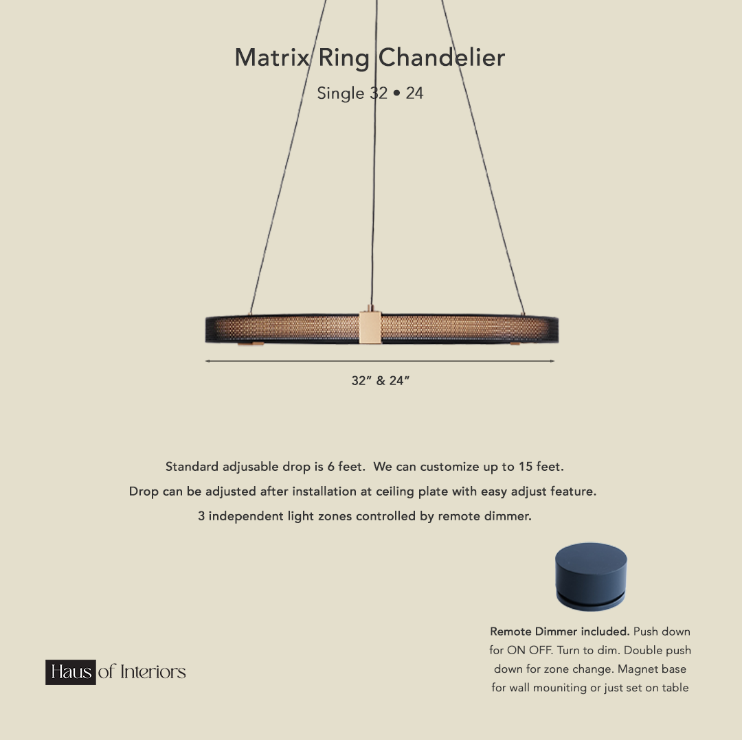 Matrix Ring Chandelier