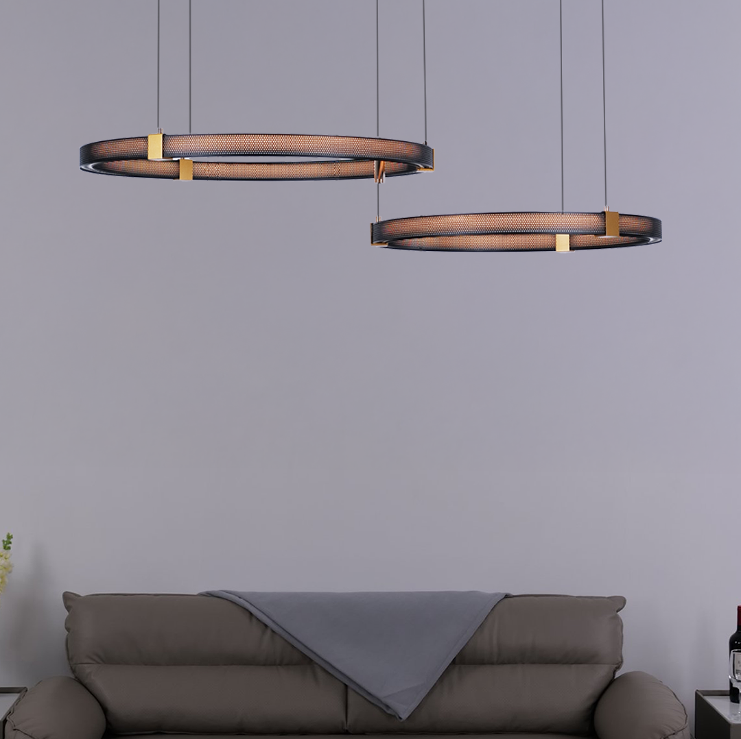Matrix Ring Chandelier