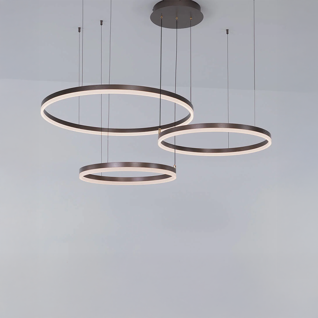 Nordic Ceiling Light Rings • Brown