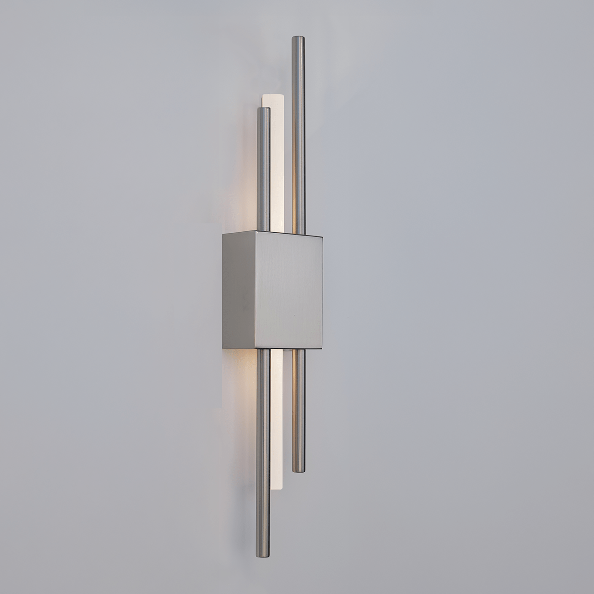 Glitch Wall Light • Silver • Battery • 2 Pack - Wall Lights - Haus of Interiors