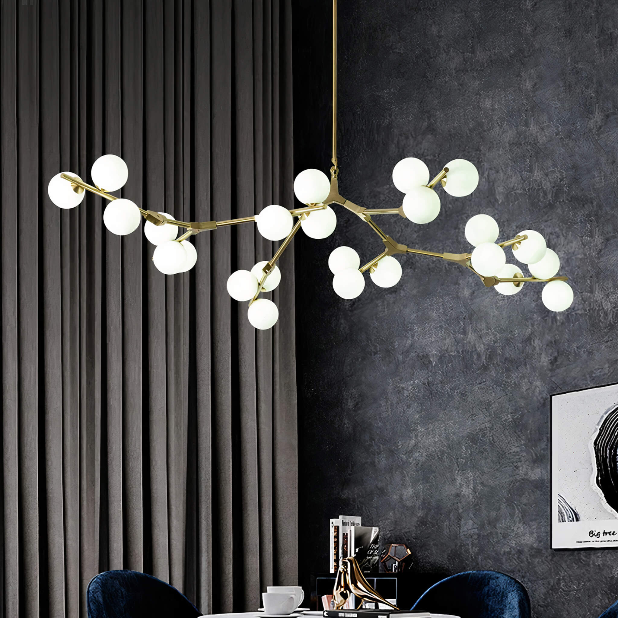 Heritage Tree Branch Chandelier • Gold - Chandelier - Haus of Interiors