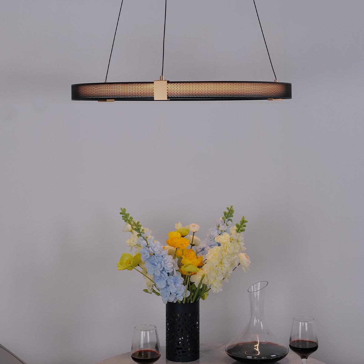 Matrix Ceiling Rings Chandelier - Ceiling Light - Haus of Interiors