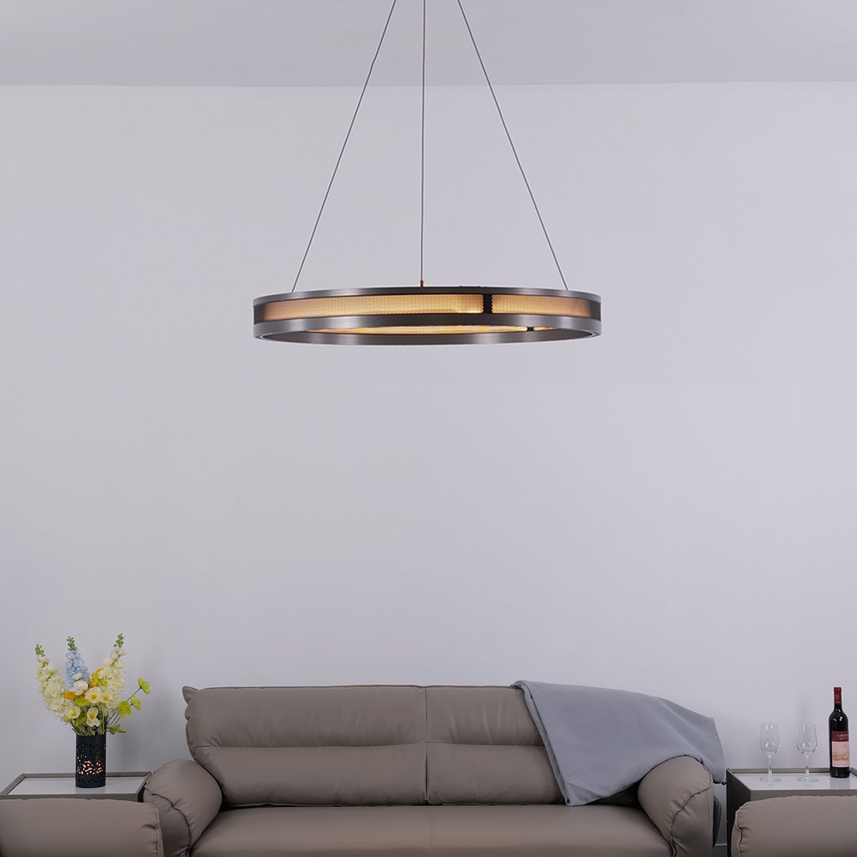Titan Ring Chandelier - Ceiling Light - Haus of Interiors