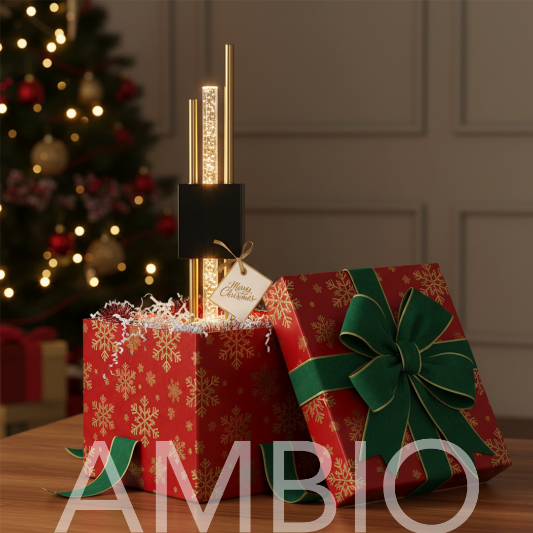 Ambio Wireless Sconce •  Black / Silver