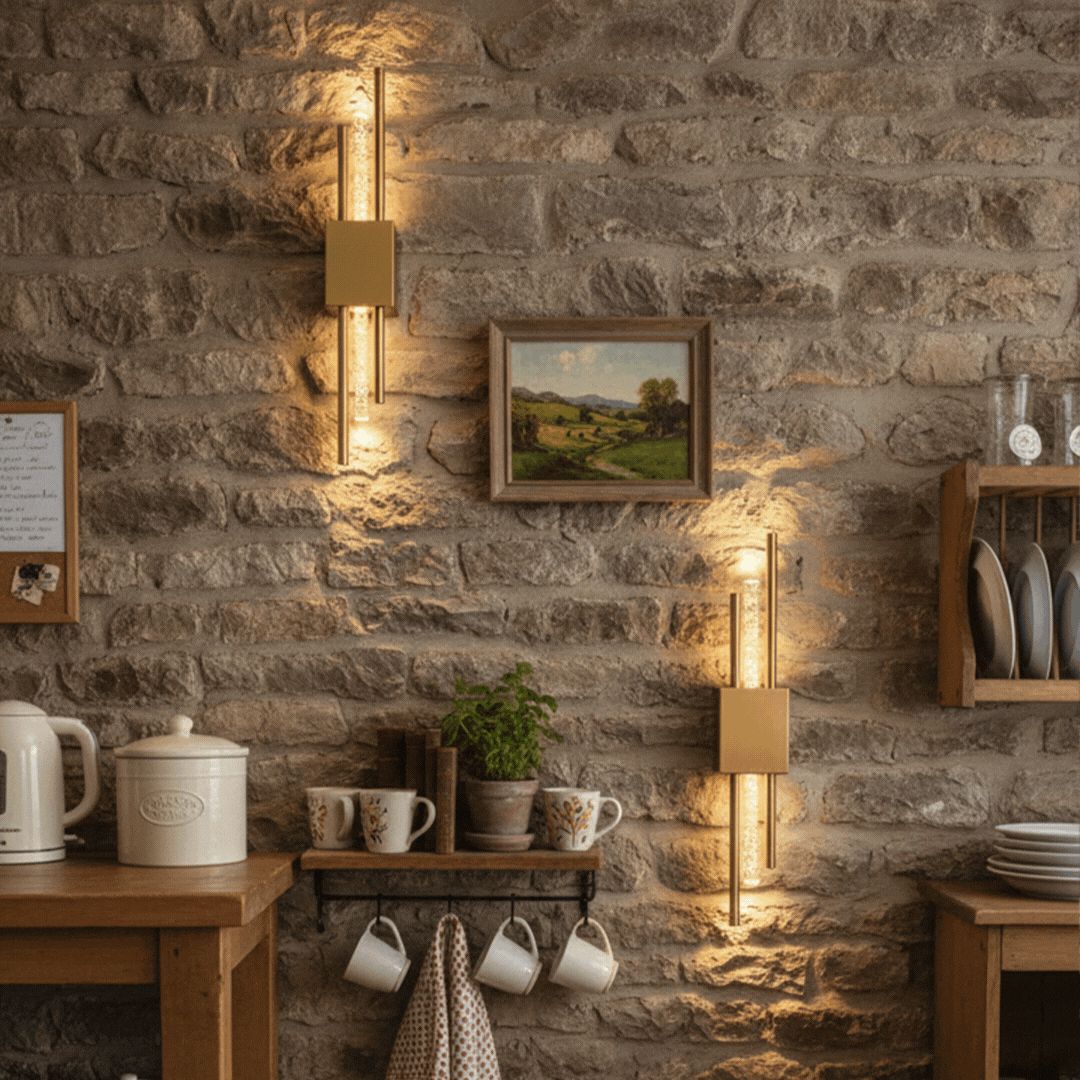 Ambio Wireless Sconce •  Gold