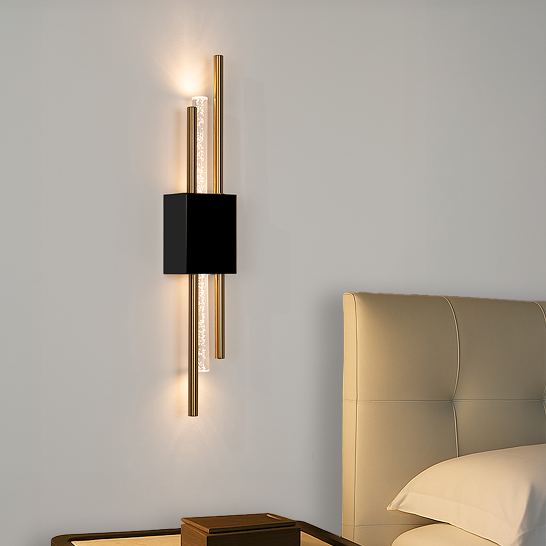Ambio Wireless Sconce •  Black / Silver