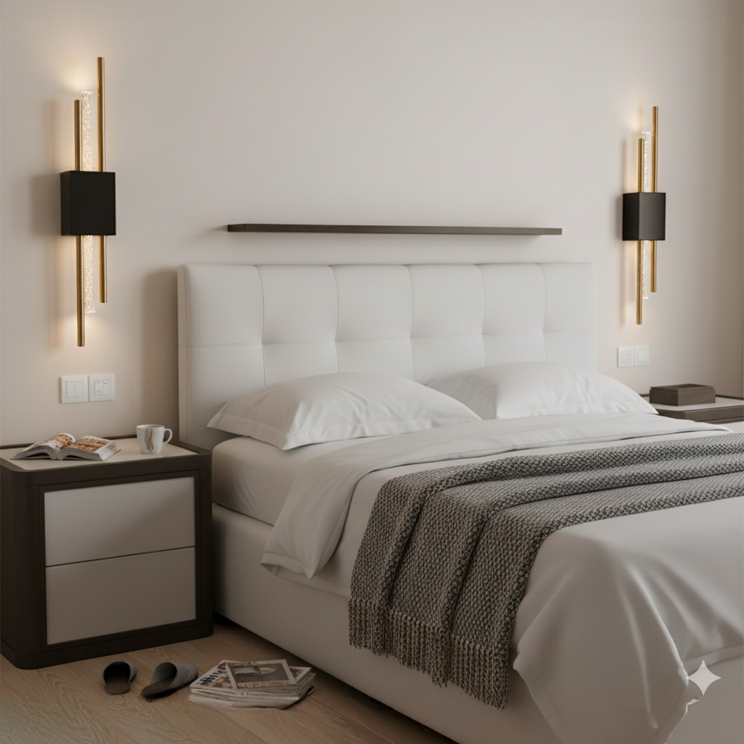 Ambio Wireless Sconce • Black / Gold