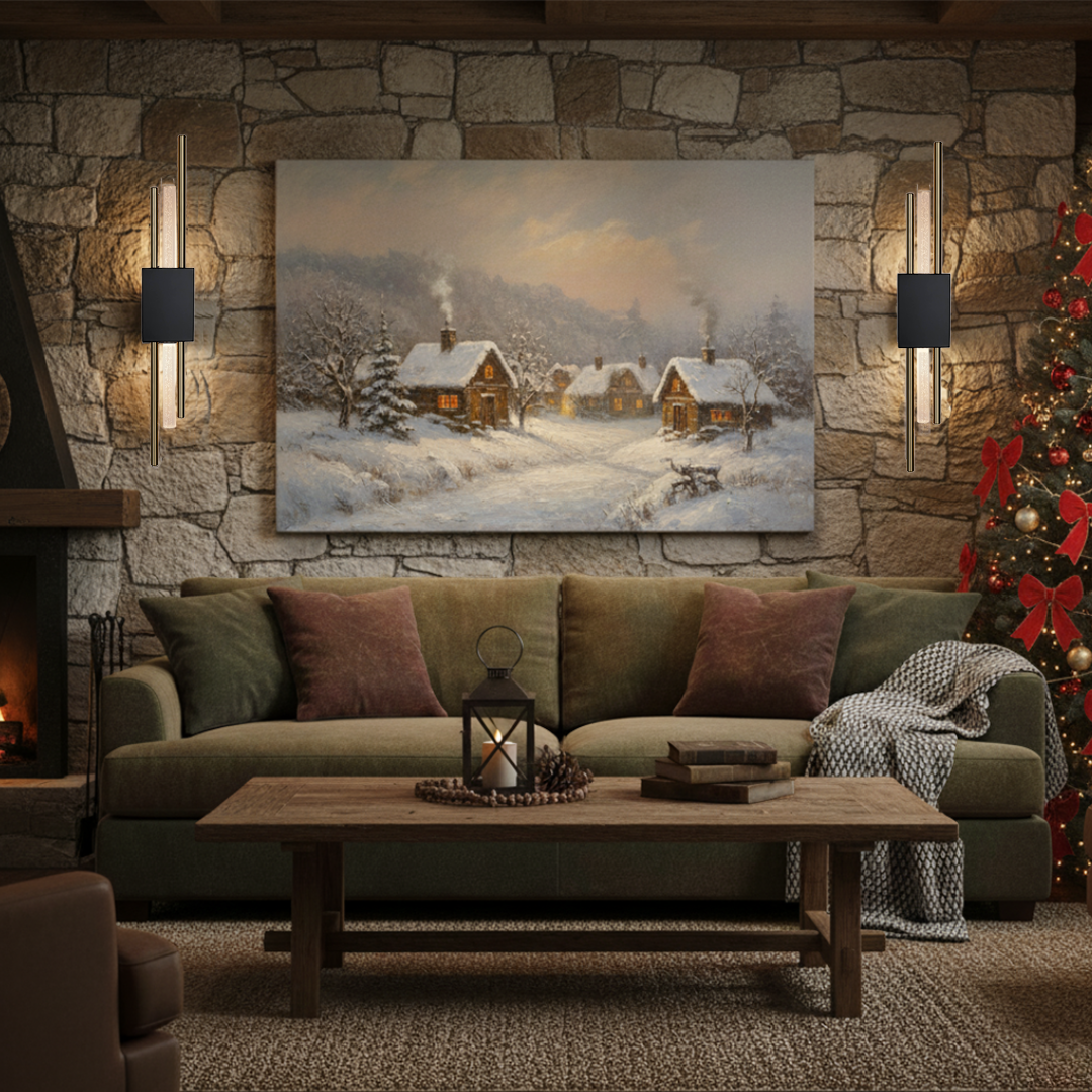 Ambio Wireless Sconce • Black / Gold