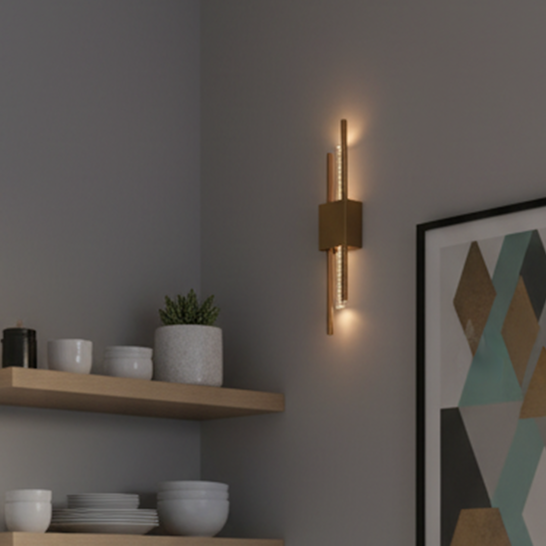 Ambio Wireless Sconce •  Gold