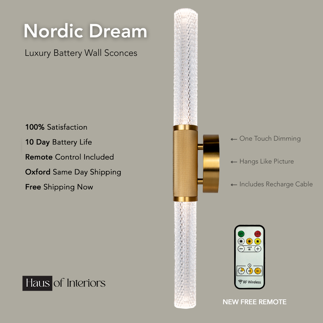 Nordic Dream Wall Sconce • Battery