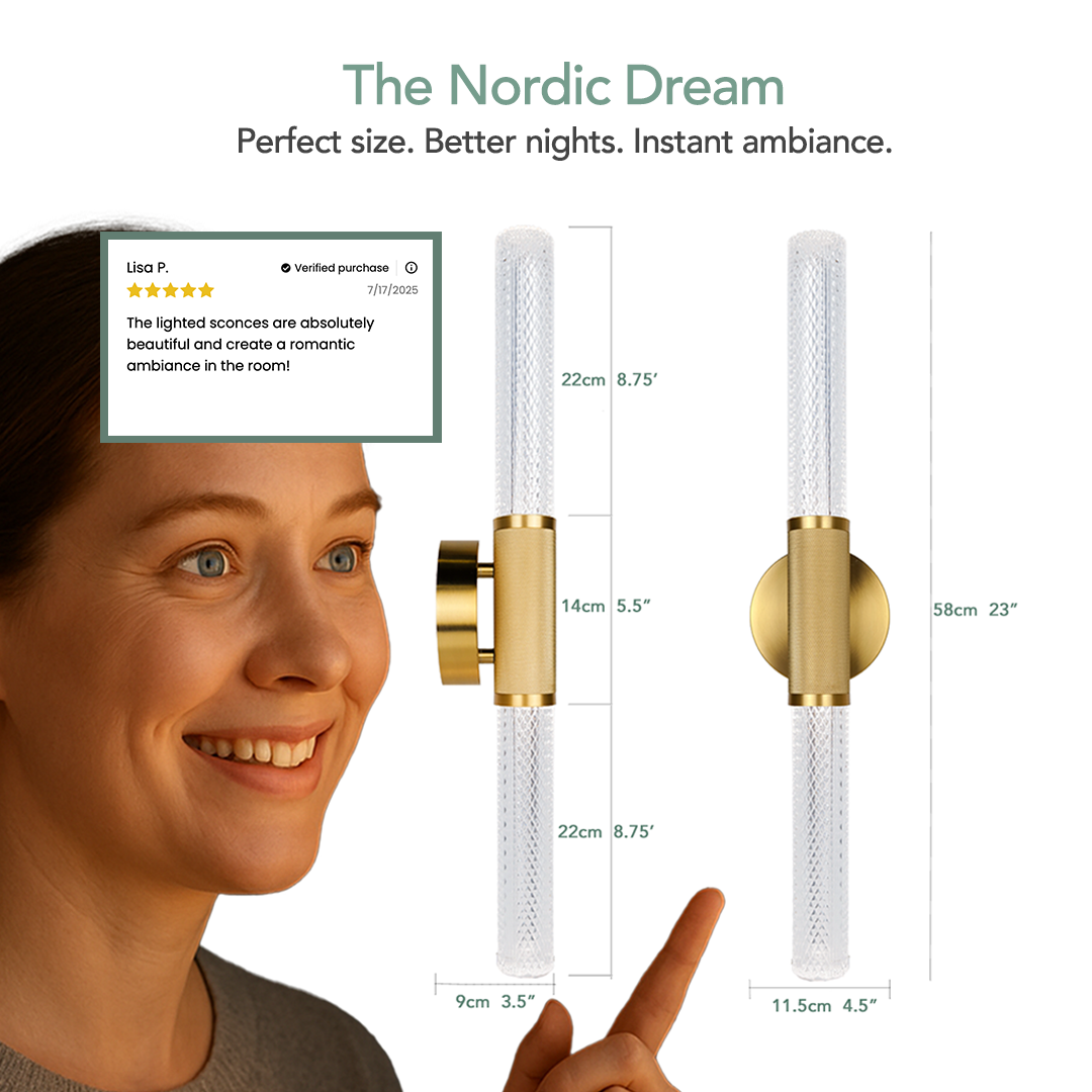 Nordic Dream Wall Sconce • Battery