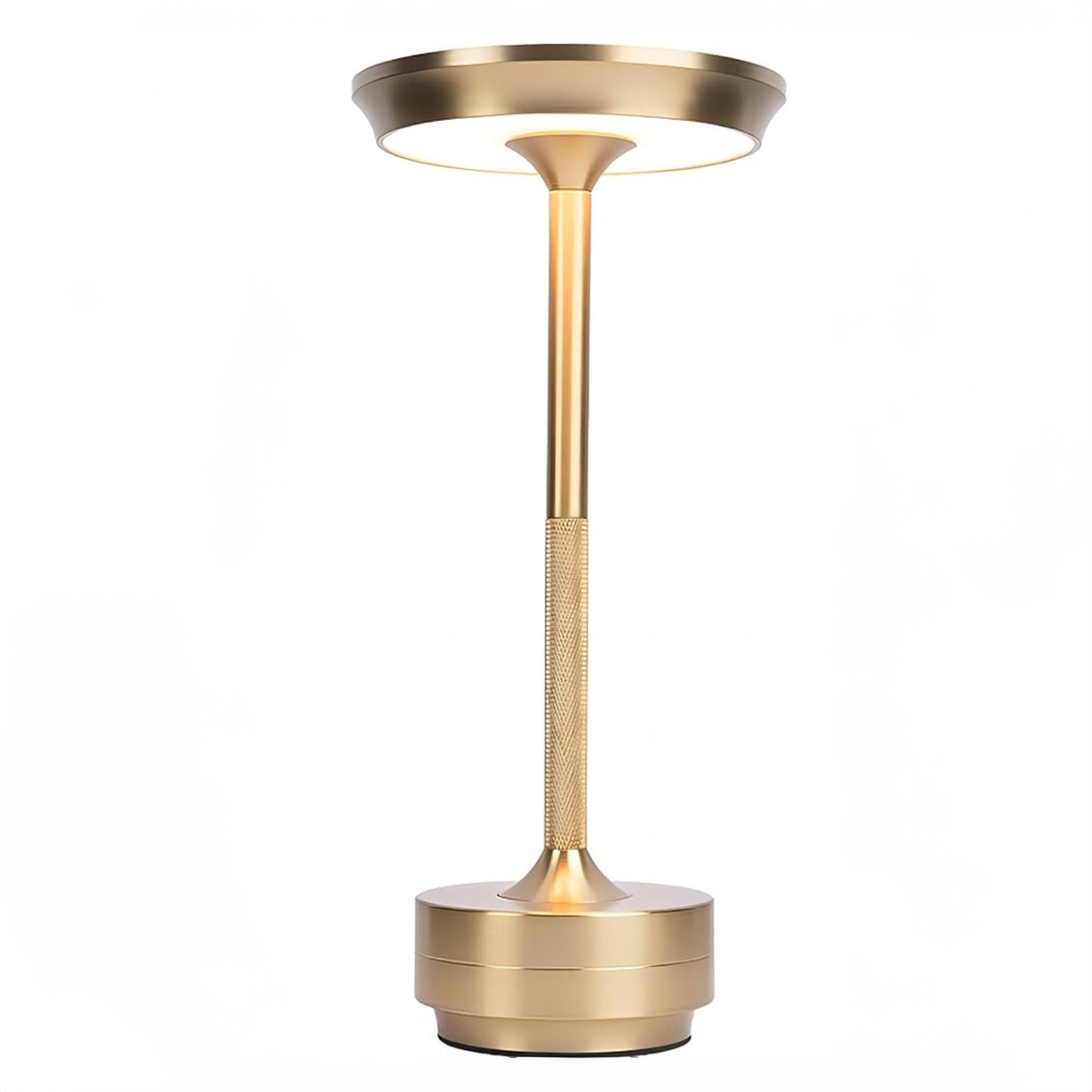 Halo Table Lamp • Gold • Rechargeable Battery • 2 Pack