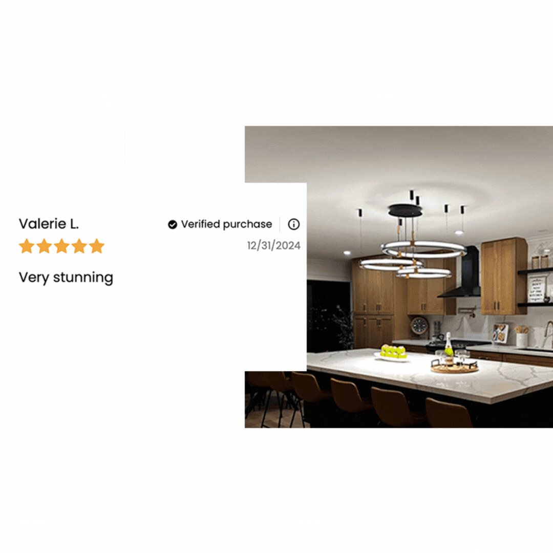 Matrix Ring Chandelier