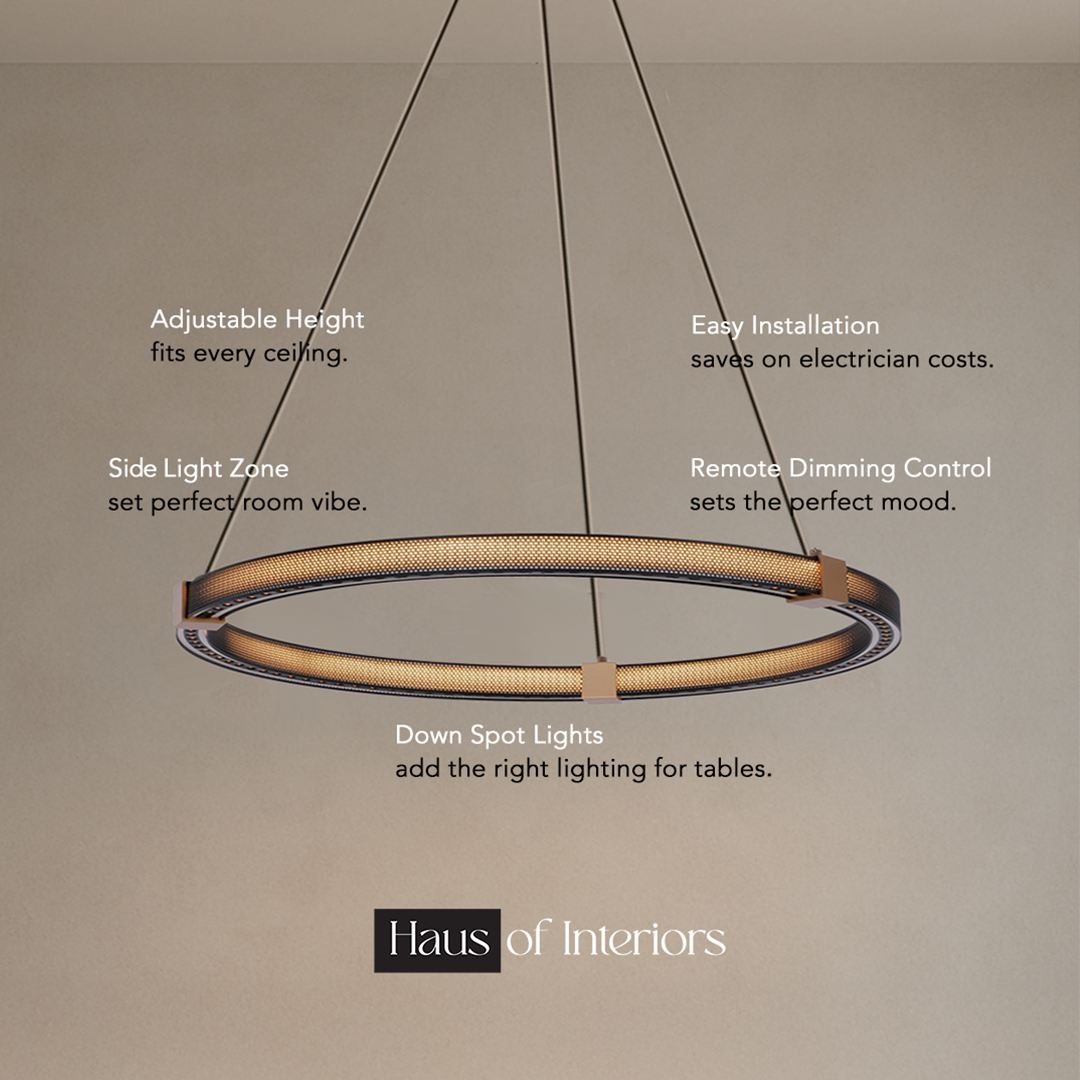 Matrix Ring Chandelier
