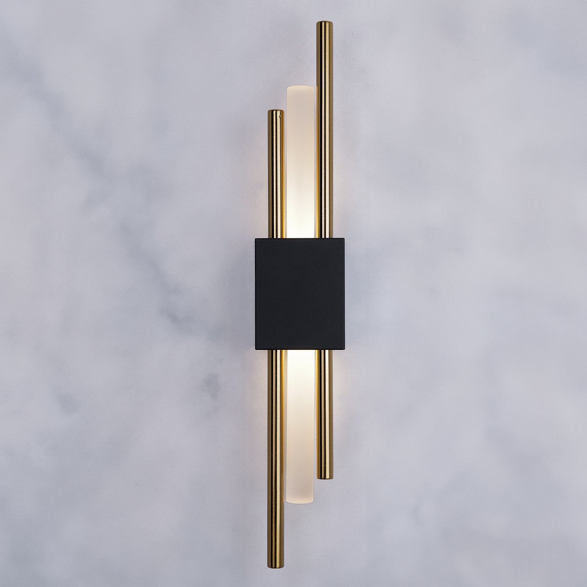 Glitch Wall Light • Black and Gold • Wall Wired • 2 - Pack - 0 - Haus of Interiors