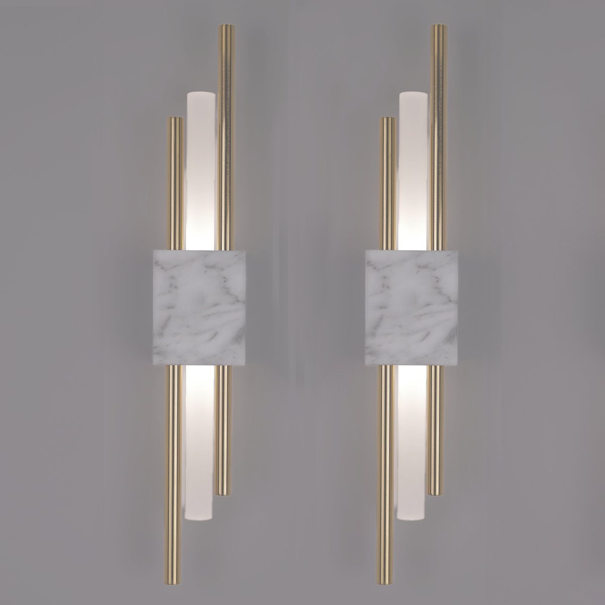 Glitch • White Stone • Wall Wired • 2 - Pack - 0 - Haus of Interiors