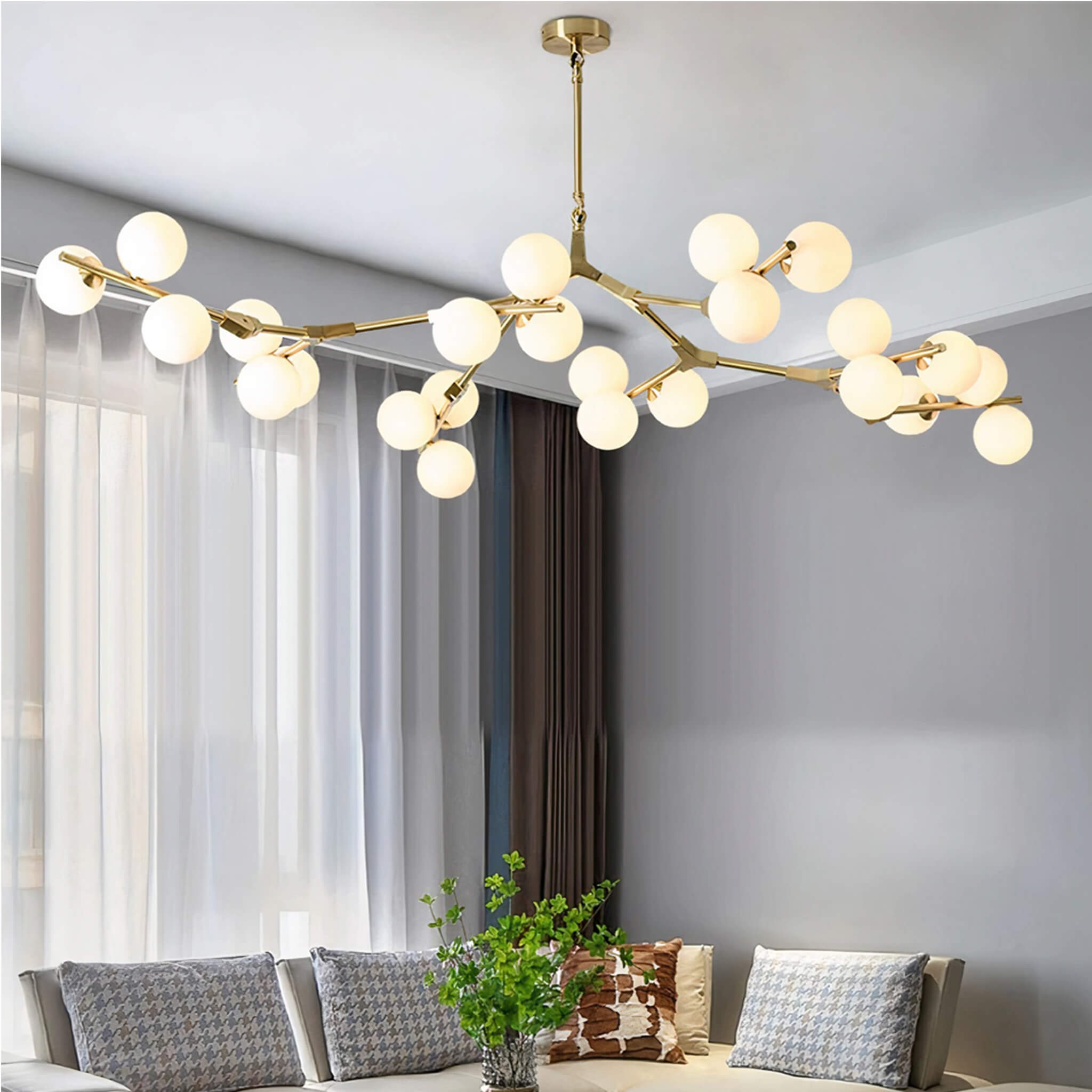 Heritage Tree Branch Chandelier • Gold - Chandelier - Haus of Interiors