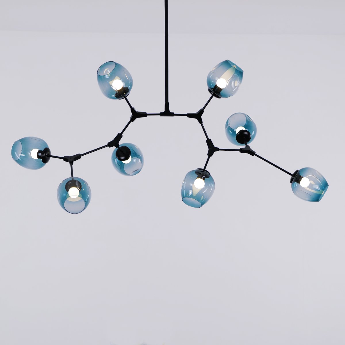 Retro Loft Ceiling Chandelier • Black - Haus of Interiors