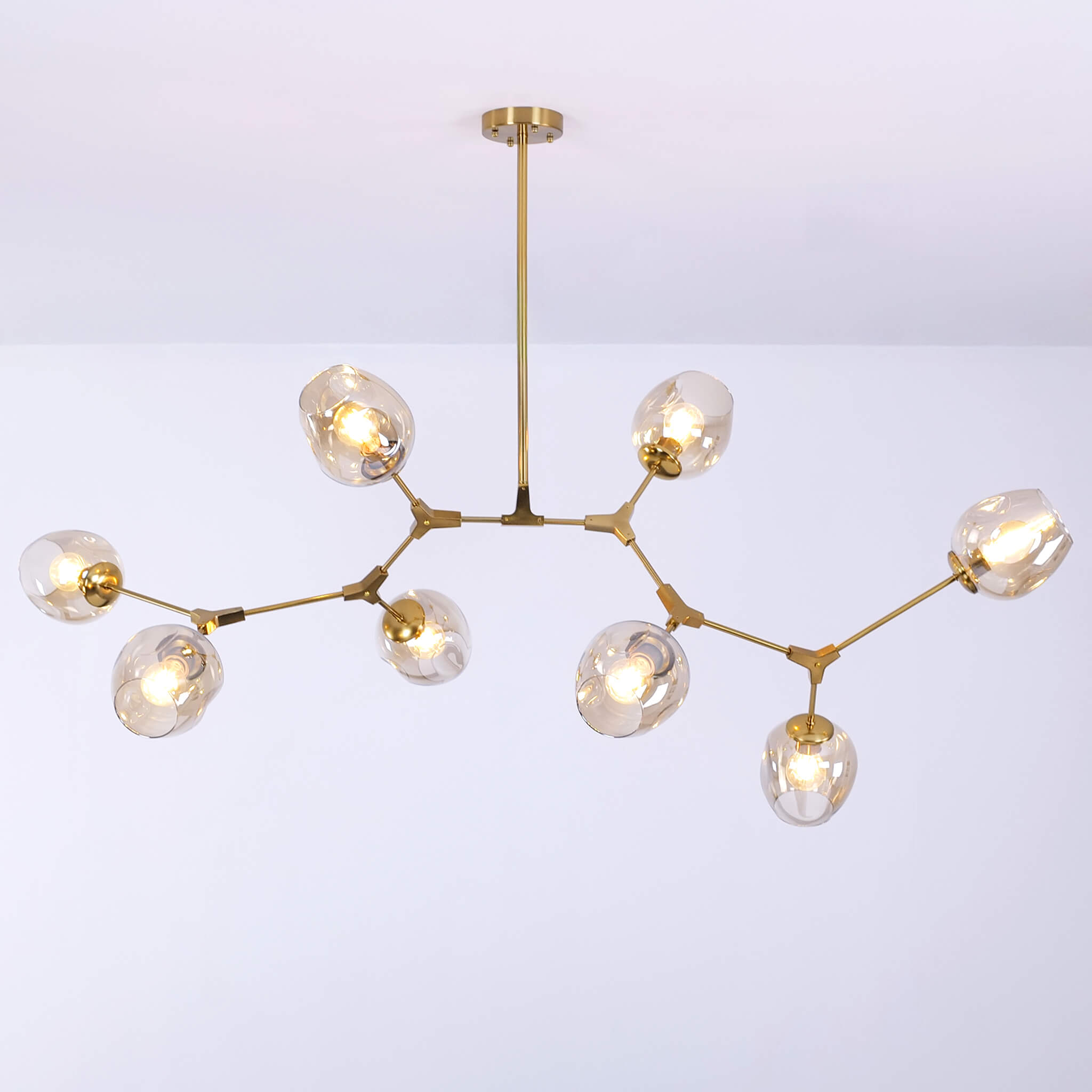 Retro Loft Ceiling Chandelier • Gold - Haus of Interiors