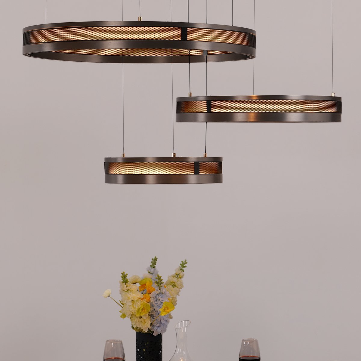 Titan Rings Chandelier - Ceiling Light - Haus of Interiors